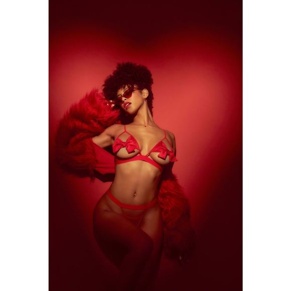 Mapale 8901 Two Piece Set Color Red - Picture 7 of 10